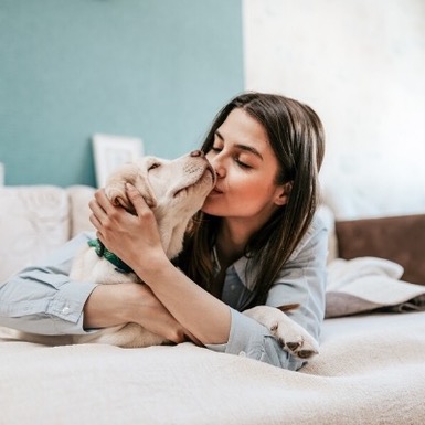Treating Substance Abuse in Utah with Animal-Assisted Therapy - Pathways Real Life Recovery - Addiction Recovery & Substance Abuse Treatment in Utah Happy Pet Owner - Animal-Assisted Therapy in Utah